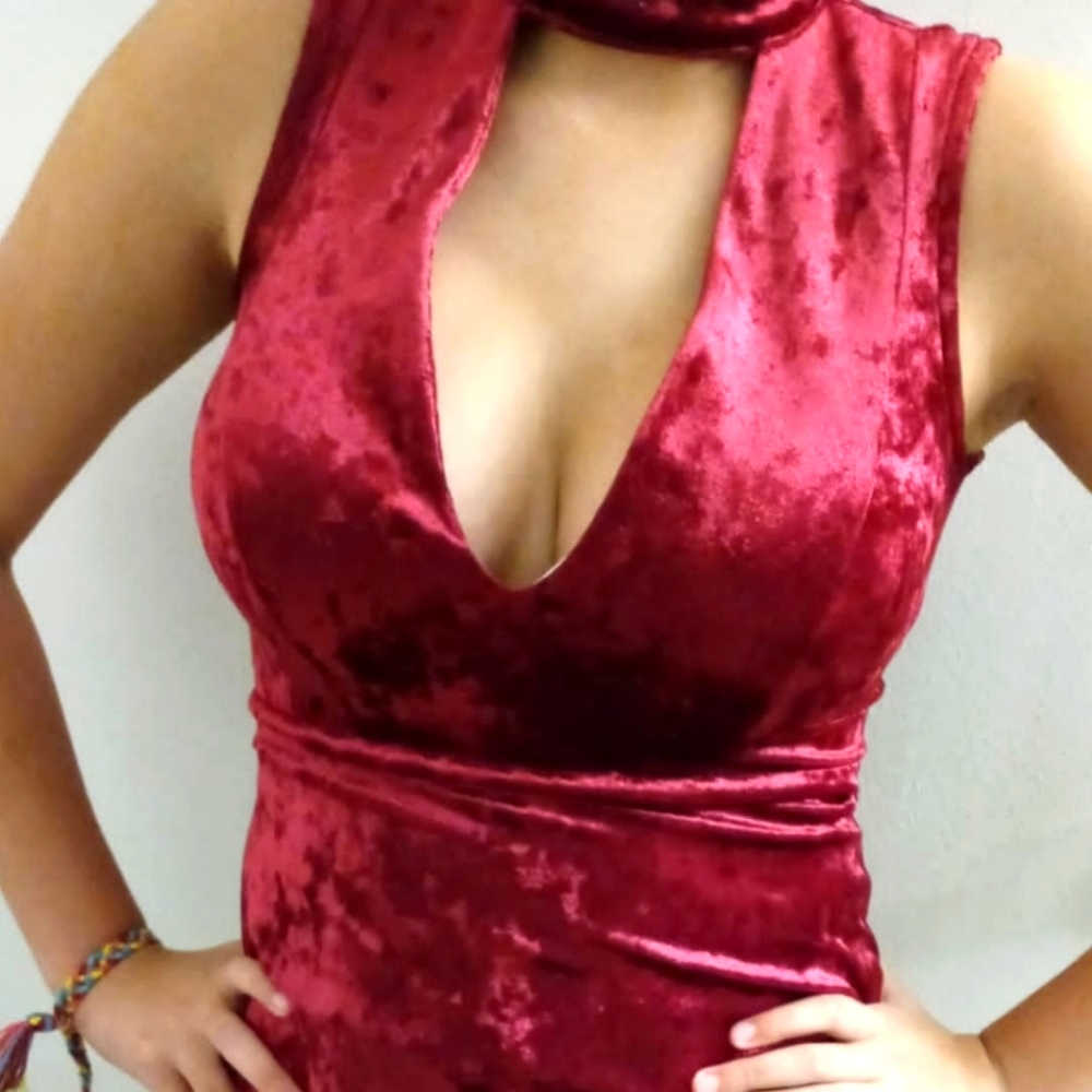 Vintage velvet dress